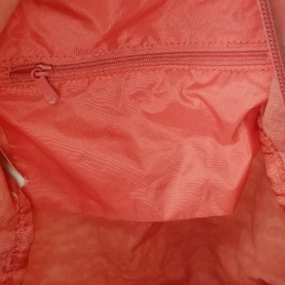 90s/Y2k Pink Nylon Crinkle Backpack School Bag Fashion 1990s Aesthetic - Picture 4 of 8